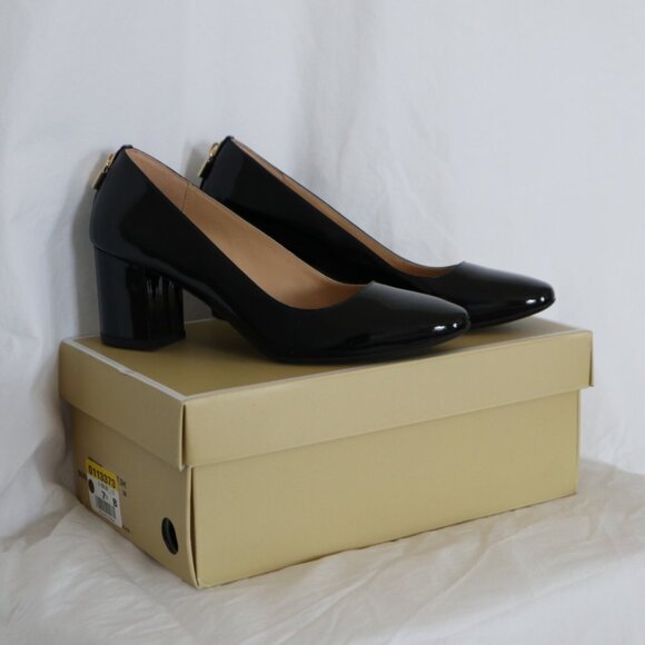 Michael Kors 2.5 inch Black Pumps Mira Flex Mid Women's Size 7.5 M - Picture 1 of 6